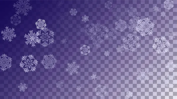 雪のクリスマスの背景. — ストックベクタ