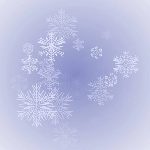 Mooie Kerstmis achtergrond met dalende sneeuw. Ontwerp met sneeuw voor een briefkaart, uitnodigingskaart, Banner-element, — Stockvector