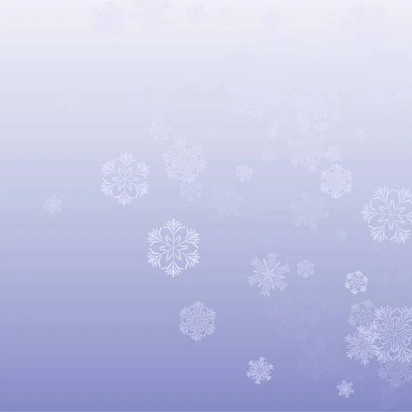 Copos de nieve fondo de Navidad . — Vector de stock