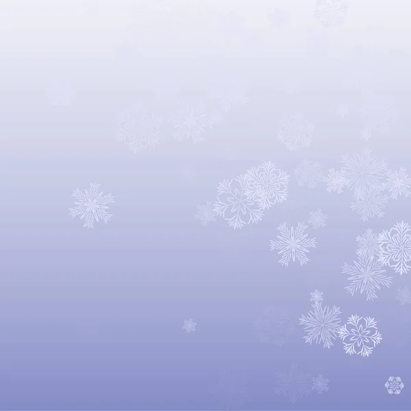 Snowflakes Christmas Background. — Stock Vector