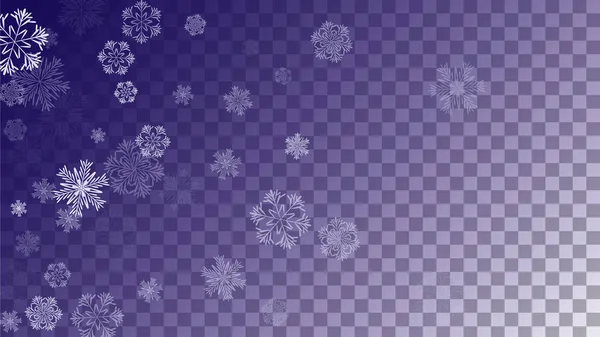 Schneeflocken Weihnachten Hintergrund. — Stockvektor