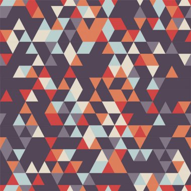 riangle sorunsuz arka plan üçgen şekiller farklı renkler ile. 