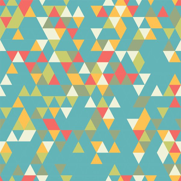 riangle Seamless Background with Triangle Shapes of Different colors. 