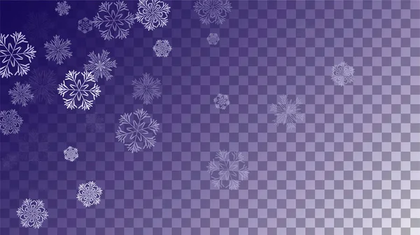 Schneeflocken Weihnachten Hintergrund. — Stockvektor