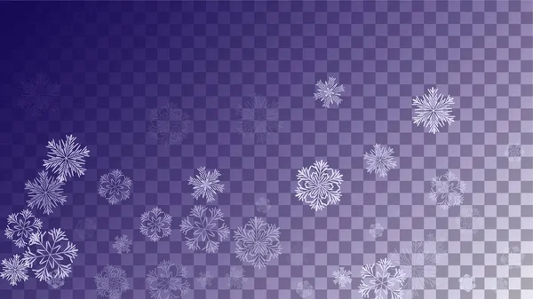 Schneeflocken Weihnachten Hintergrund. — Stockvektor