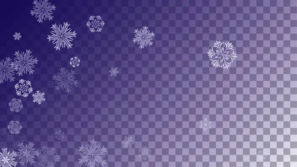 Schneeflocken Weihnachten Hintergrund. — Stockvektor