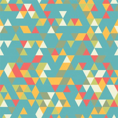 riangle sorunsuz arka plan üçgen şekiller farklı renkler ile. 