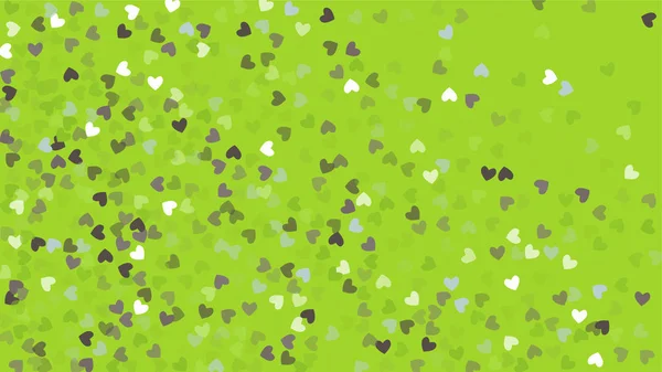 Hermosos corazones de Confetti cayendo sobre el fondo. Plantilla de invitación Diseño de fondo, Tarjeta de felicitación, Póster. Día de San Valentín — Vector de stock