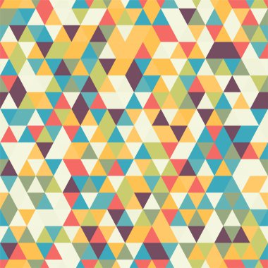 riangle sorunsuz arka plan üçgen şekiller farklı renkler ile. 