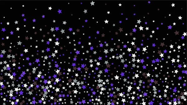 Abstract Background with Many Random Falling Golden Stars Confetti on Background. — Stock Vector