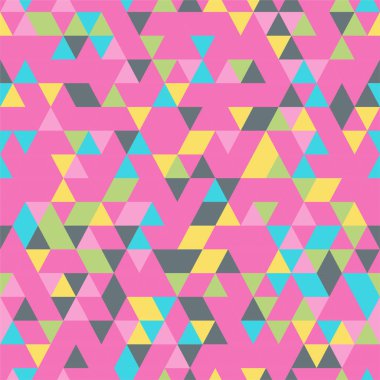 riangle sorunsuz arka plan üçgen şekiller farklı renkler ile. 