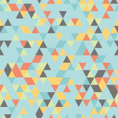 riangle sorunsuz arka plan üçgen şekiller farklı renkler ile. 