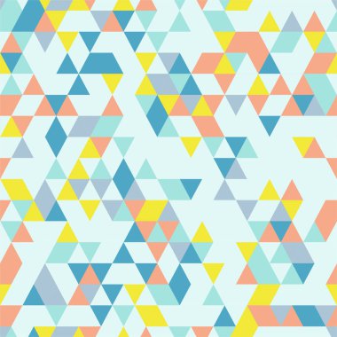 riangle sorunsuz arka plan üçgen şekiller farklı renkler ile. 