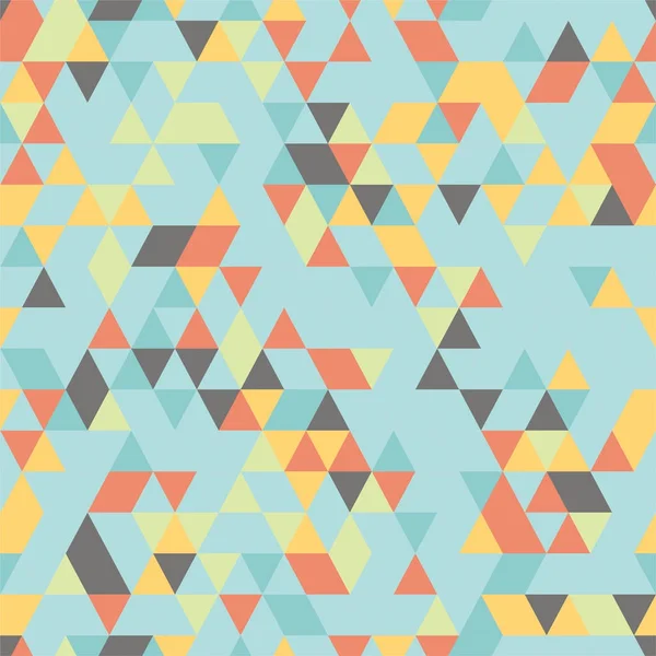 Riangle fond sans couture avec des formes de triangle de différentes couleurs . — Image vectorielle