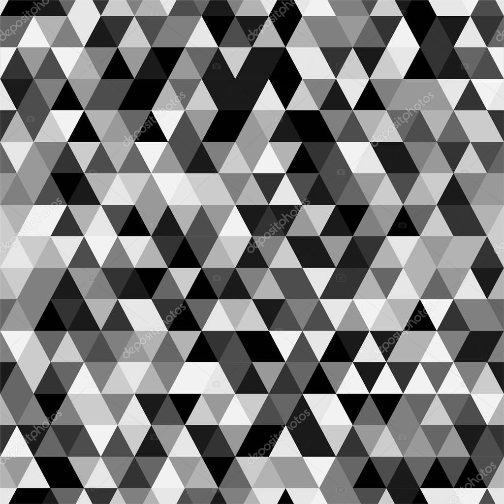 riangle Seamless Background with Triangle Shapes of Different colors. 