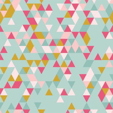 riangle sorunsuz arka plan üçgen şekiller farklı renkler ile. 