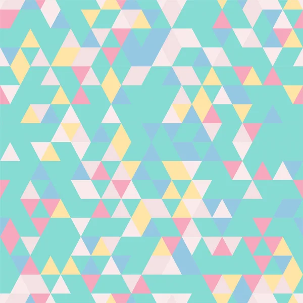 Dreieck nahtloser Hintergrund mit Dreiecksformen in verschiedenen Farben. — Stockvektor