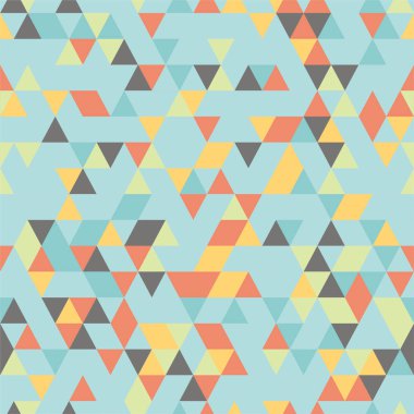 riangle sorunsuz arka plan üçgen şekiller farklı renkler ile. 