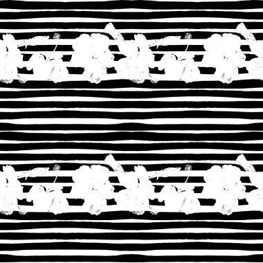 Hibiscus hatları ile Seamless Modeli.