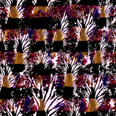 Dikişsiz el suluboya desen çekilmiş. Parlak tasarımı için duvar kağıdı, çini, tekstil, kumaş, ambalaj, paketleme, kamuflaj baskı.