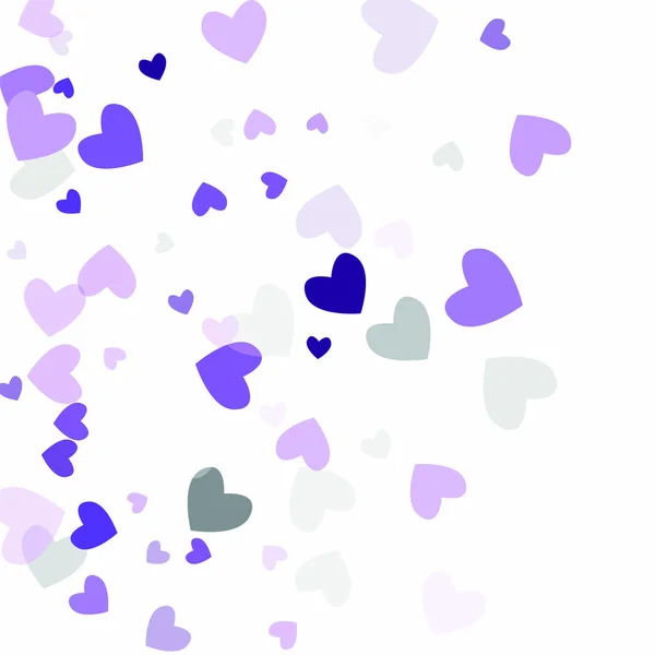 Love Background with Hearts. Illustration avec coeur d'amour pour votre design . — Image vectorielle