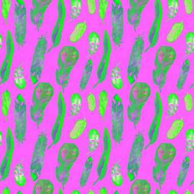 Suluboya tüyler ile Seamless modeli. Tekstil baskı, tasarım döşeme, duvar kağıdı, arka plan için kullanılabilir.