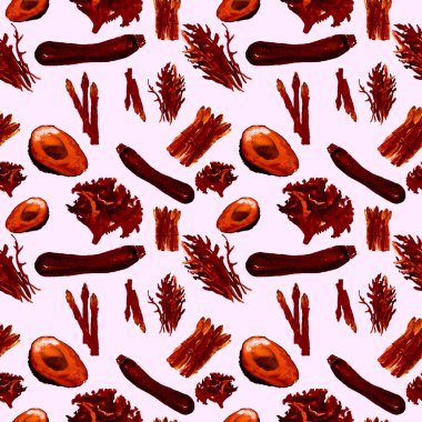 Sebze Seamless modeli. Sağlıklı gıda ile tekrarlanabilir model. 