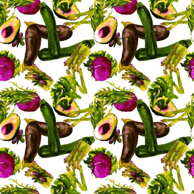 Sebze Seamless modeli. Sağlıklı gıda ile tekrarlanabilir model. 
