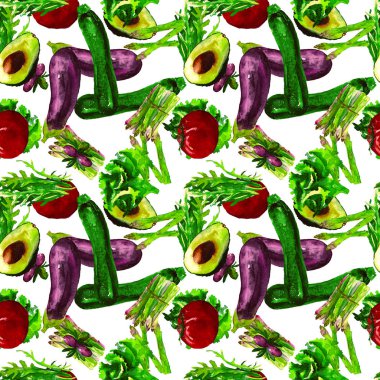 Sebze Seamless modeli. Sağlıklı gıda ile tekrarlanabilir model. 