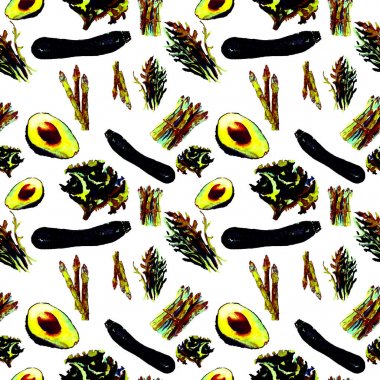 Sebze Seamless modeli. Sağlıklı gıda ile tekrarlanabilir model. 