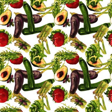Sebze Seamless modeli. Sağlıklı gıda ile tekrarlanabilir model. 