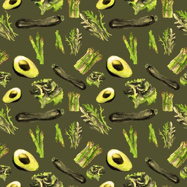 Sebze Seamless Modeli çizgili. Sağlıklı gıda ile tekrarlanabilir model. 