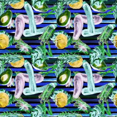 Sebze Seamless modeli. Sağlıklı gıda ile tekrarlanabilir model. 