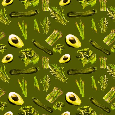 Sebze Seamless Modeli çizgili. Sağlıklı gıda ile tekrarlanabilir model. 