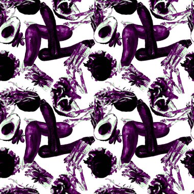 Sebze Seamless modeli. Sağlıklı gıda ile tekrarlanabilir model. 