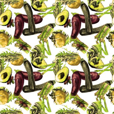 Sebze Seamless modeli. Sağlıklı gıda ile tekrarlanabilir model. 