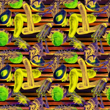 Sebze Seamless modeli. Sağlıklı gıda ile tekrarlanabilir model. 