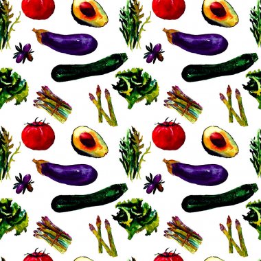 Sebze Seamless modeli. Sağlıklı gıda ile tekrarlanabilir model. 