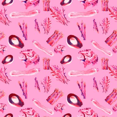 Sebze Seamless Modeli çizgili. Sağlıklı gıda ile tekrarlanabilir model. 