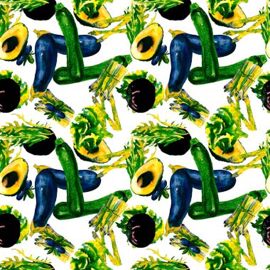 Sebze Seamless modeli. Sağlıklı gıda ile tekrarlanabilir model. 