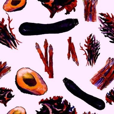 Sebze Seamless modeli. Sağlıklı gıda ile tekrarlanabilir model. 