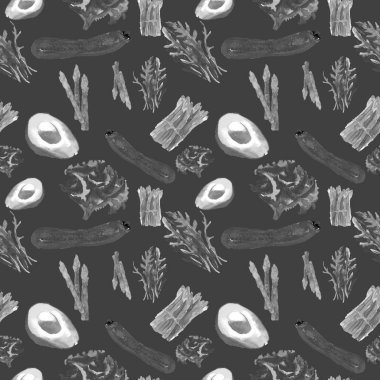 Sebze Seamless Modeli çizgili. Sağlıklı gıda ile tekrarlanabilir model. 