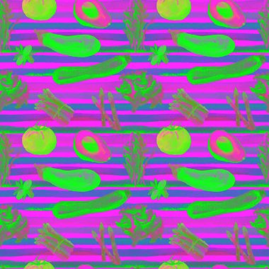 Sebze Seamless modeli. Sağlıklı gıda ile tekrarlanabilir model. 