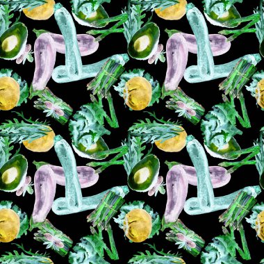 Sebze Seamless modeli. Sağlıklı gıda ile tekrarlanabilir model. 