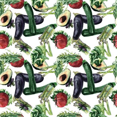 Sebze Seamless modeli. Sağlıklı gıda ile tekrarlanabilir model. 