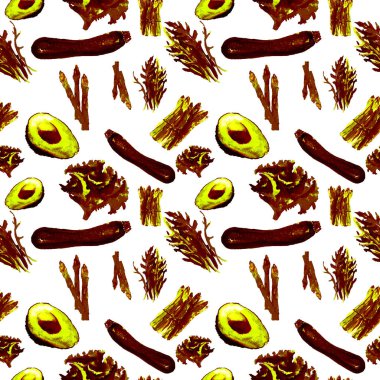 Sebze Seamless modeli. Sağlıklı gıda ile tekrarlanabilir model. 