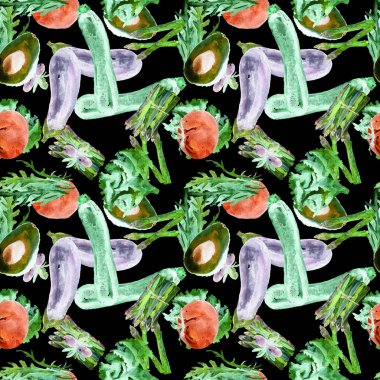 Sebze Seamless modeli. Sağlıklı gıda ile tekrarlanabilir model. 