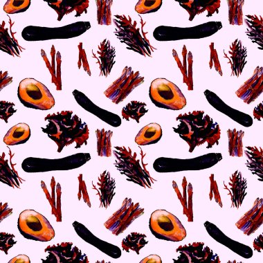 Sebze Seamless modeli. Sağlıklı gıda ile tekrarlanabilir model. 