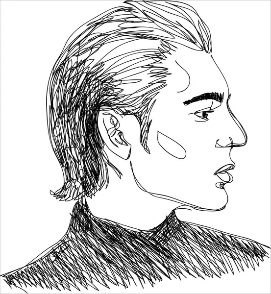 illüstrasyon, genç insan kafası. 