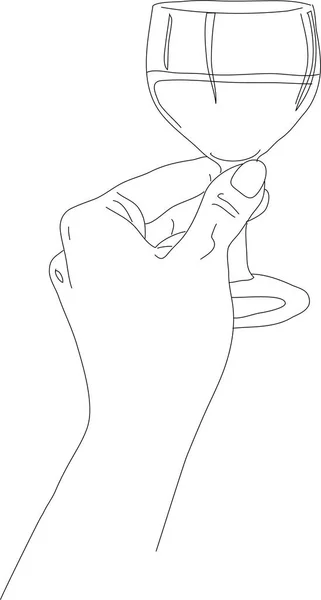 şarap ver. vektör çizim